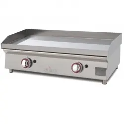 Plancha a Gas Cromo duro 80 cm 2 Quemadores