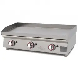 Plancha a gas Hosteleria 80x40 cm 3 Quemadores