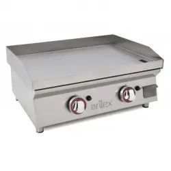 Plancha a gas Hosteleria 60x40 cm 2 Quemadores