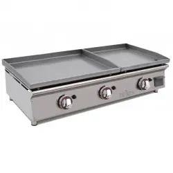 Plancha a gas 1 placa 60x40 y 1 placa 40x40 cm