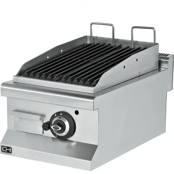 Barbacoa a Gas Piedra Volcanica Sobremesa 40x63 cm