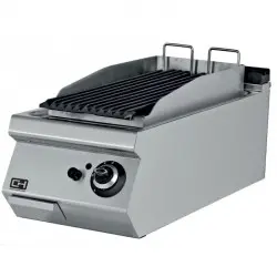 Barbacoa a Gas Piedra Volcanica Sobremesa 40x73 cm