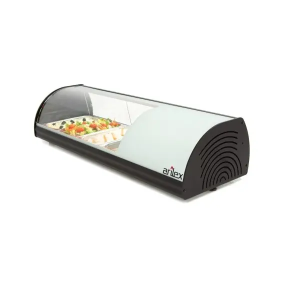 Vitrina Refrigerada para Tapas de 4 Cubetas GN 1/3. 4VTG-NE