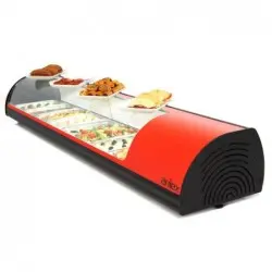 Vitrina Refrigerada para Tapas de 8 Cubetas GN 1/3. 8VTG-NE