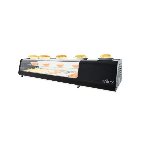 Vitrina Refrigerada Tapas Lisa Para Platos. 4VTL-NE