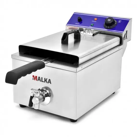 Freidora Electrica Hosteleria 1 Cesta 10 Litros con Grifo FE-10