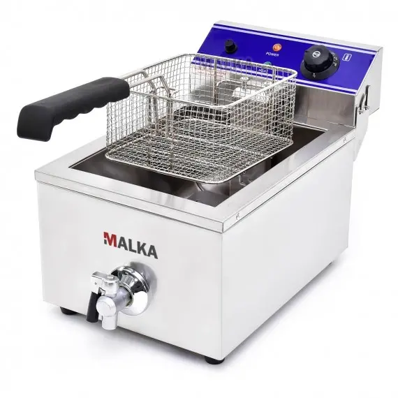 Freidora Electrica Hosteleria 1 Cesta 10 Litros con Grifo FE-10