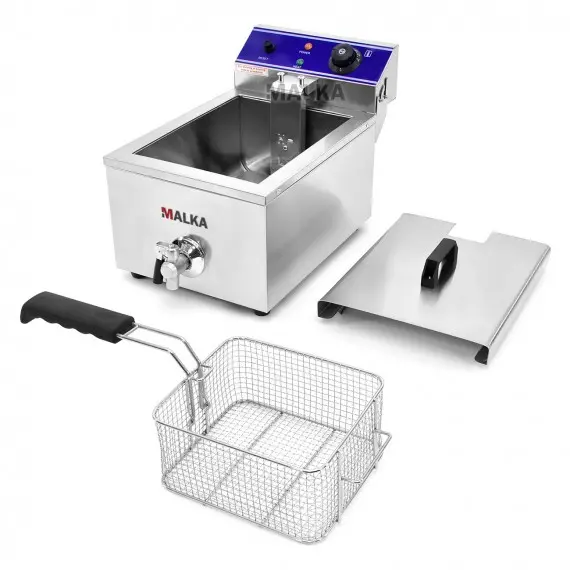 Freidora Electrica Hosteleria 1 Cesta 10 Litros con Grifo FE-10