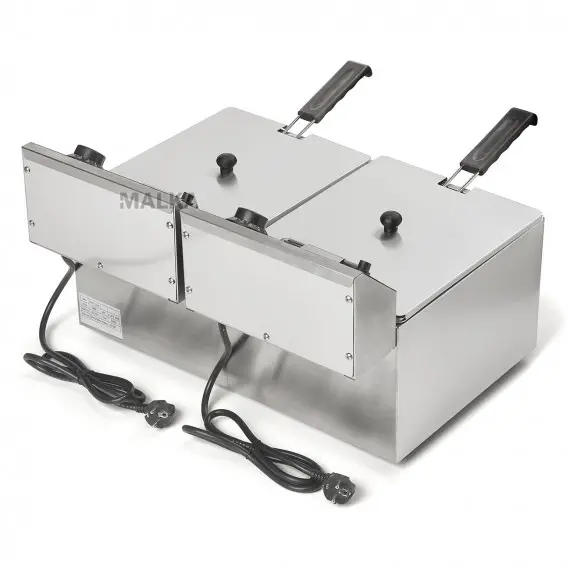 Freidora Electrica Hosteleria 2 cestas 8+8 Litros