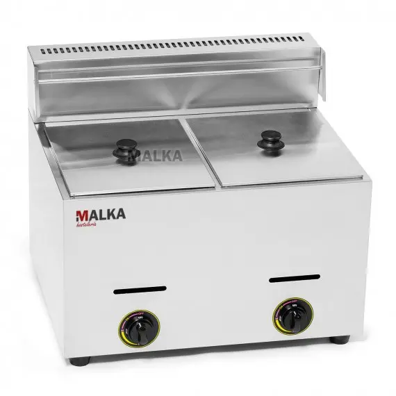 Freidora a Gas Hosteleria 7+7 Litros 2 Cestas