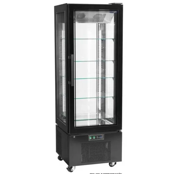 Armario refrigerado Pasteleria 4 caras de Cristal