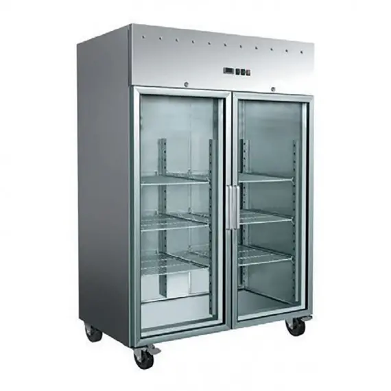 Armario de Congelacion 2 Puertas de Cristal Gn-1410-BT