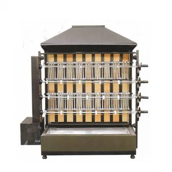 Asador de pollos de Leña 4 Espadas para 20 pollos