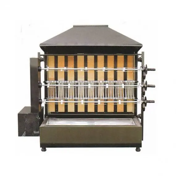 Asador de pollos de Leña 3 Espadas para 15 pollos