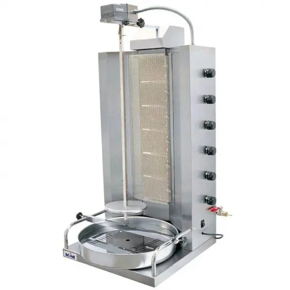 Maquina de Kebab a gas 6 Quemadores