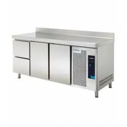 Mesa refrigerada 2 Cajones y 2 Puertas 200 cm