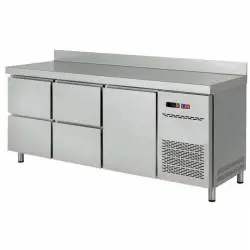 Mesa refrigerada 4 Cajones y 1 Puerta 200 cm