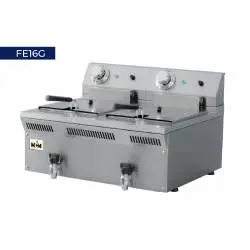 Freidora Eléctrica Sobremesa 2 Cestas 8+8 litros Mcm