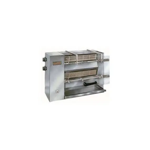 Asador de pollos de 2 espadas a gas para 6 pollos R-6