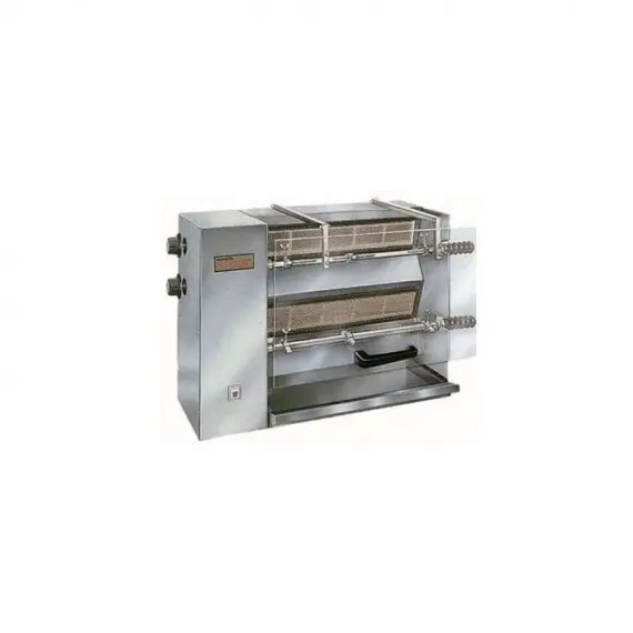 Asador de pollos de 2 espadas a gas para 6 pollos R-6