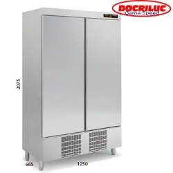 Armario de congelacion 2 Puertas Grandes Acero Inoxidable ASD-125