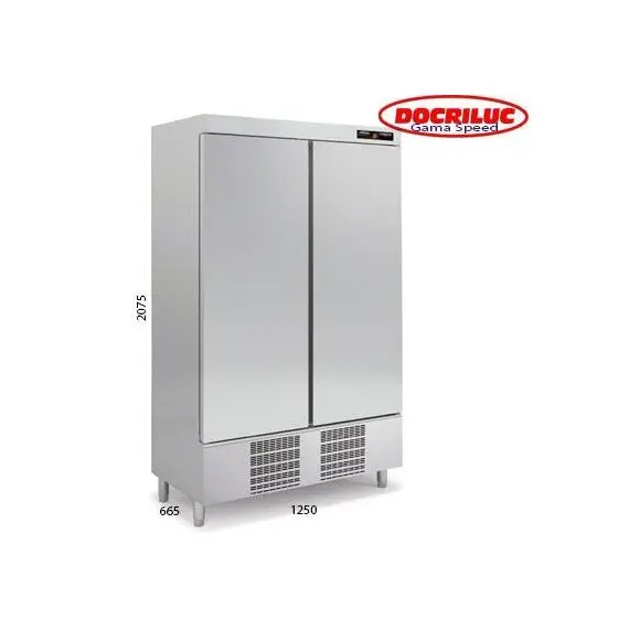 Armario de congelacion 2 Puertas Grandes Acero Inoxidable ASD-125