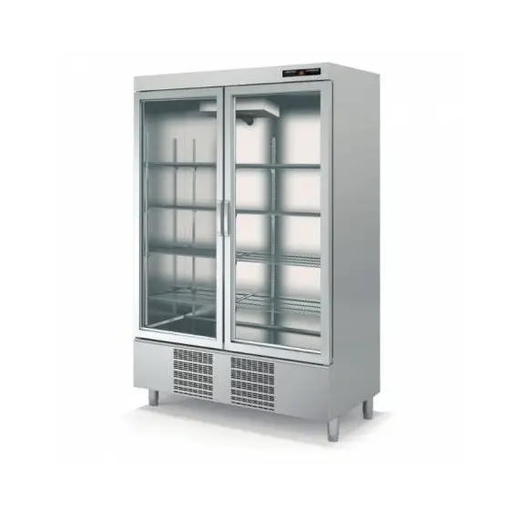 armario refrigerado 2 Puertas Grandes de Cristal Asvd140