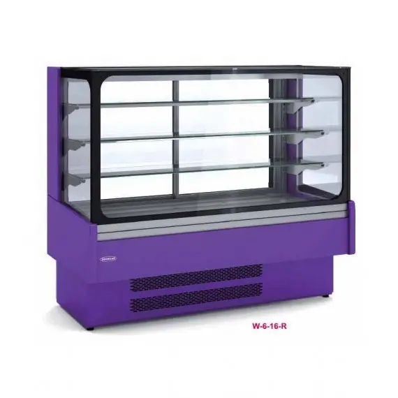 Vitrina Expositora Refrigerada Cristal Recto W-13-R