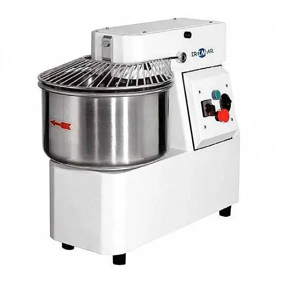 AMASADORA DE GANCHO ESPIRAL CON CUBA Y CABEZAL FIJOS SK 22