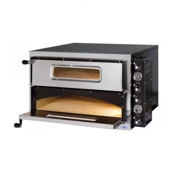 HORNO DE PIZZAS ELECTRICO PARA HOSTELERIA 4+4 PIZZAS DOBLE CAMARA