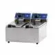 Freidora electrica de sobremesa doble cesta 6+6 Litros
